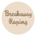 Rodeo Breakaway Roping Round Stickers