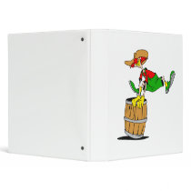 Rodeo Clown 3 Ring Binder
