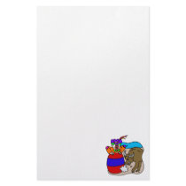 Rodeo Clown in Barrel Custom Stationery