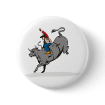Rodeo cowboy bull riding pins