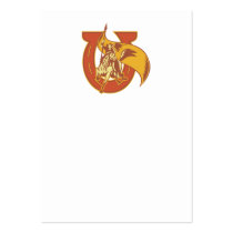 rodeo cowboy bull riding horse business card