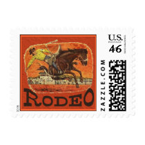 Rodeo Cowboy Postage Stamps