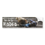 Rodeo Cowboy Steer Wrestling Bumper Stickers