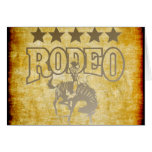 Rodeo Cowboy With Stars Cards