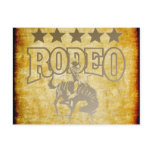 Rodeo Cowboy With Stars Postcards