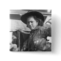 Rodeo Cowgirl: 1940 Button
