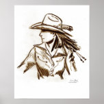 Rodeo Cowgirl Poster