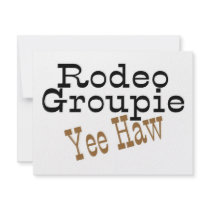 Rodeo Groupie Yee Haw invitations