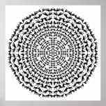 Rodeo Mandala 2 on White Print