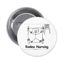 Rodeo Nursing Pinback Buttons