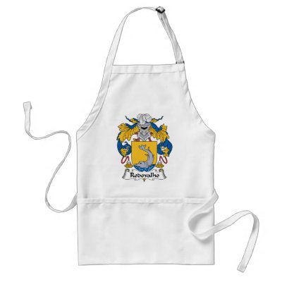 Rodovalho Family Crest Apron by coatsofarms