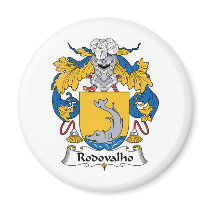 Rodovalho Family Crest magnets