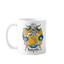Rodovalho Family Crest mugs
