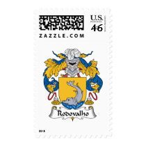 Rodovalho Family Crest postage