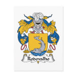 Rodovalho Family Crest Postcards