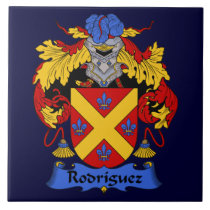 Rodriguez Family Coat of Arms Tile