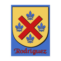 Rodriguez Family Shield Postcard