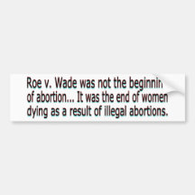 roe vs wade bumper stickers