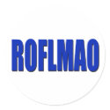 ROFLMAO blue stickers