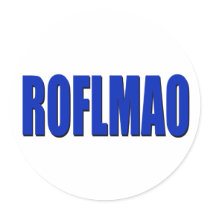 ROFLMAO blue stickers