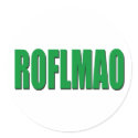 ROFLMAO green sticker