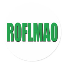 ROFLMAO green stickers