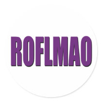 ROFLMAO purple stickers