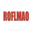 ROFLMAO RED sticker