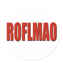 ROFLMAO RED stickers