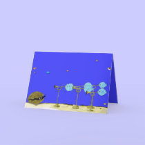 Roger and the Blowfish...Birthday Card.