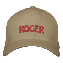 ROGER embroidered hats by logosync ROGER embroidered hats