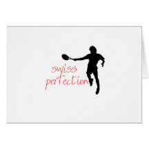 Roger Federer Tshirt Swiss Perfection Greeting Card