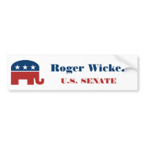 Roger Wicker for U.S. Senate Bumper Sticker
