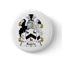 Rogers Family Crest buttons by coatsofarms Rogers Family Crest buttons