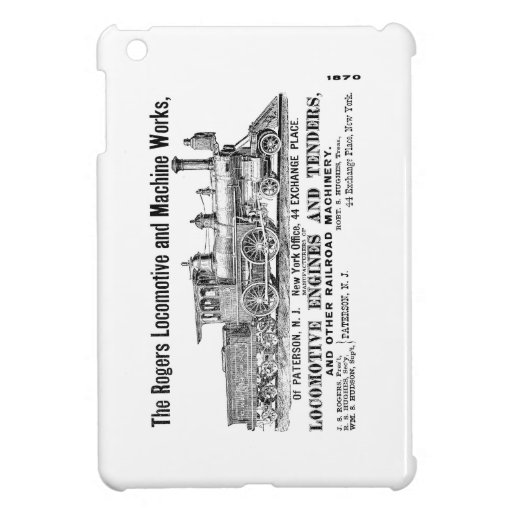 Rogers Locomotive Works 1870 iPad Mini Cases