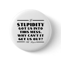 Rogers on Stupidity buttons by words_plus_paper Rogers on Stupidity buttons
