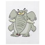 rogue mad angry elephant cartoon flyers