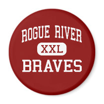 Rogue River - Braves - Middle - Rogue River Oregon magnets