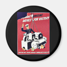 Rohant Marine Drives For Victory Fridge Magnets