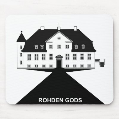 Rohden Manor House - Logo Mouse Mat by lonvig