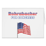 Rohrabacher for Congress Patriotic American Flag D Greeting Card