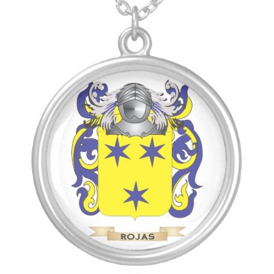 Rojas Coat of Arms (Family Crest) Necklace by familycrest