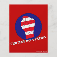 Rojo del empleo de la protesta tarjetas publicitarias