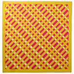 Rojo y diseño contemporáneo de las rayas diagonale servilletas