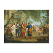 Roland Learns of the Love of Angelica and Medoro Postcard