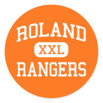 Roland - Rangers - High School - Roland Oklahoma Round Stickers