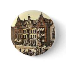 Roland's Monument, Bremen, Germany rare Photochrom Pin