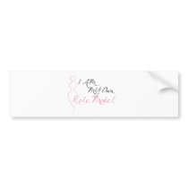Role Model White bumper stickers