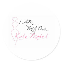 Role Model White stickers