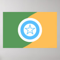 Rolimdemoura Rondonia Brasil, Brazil flag Poster